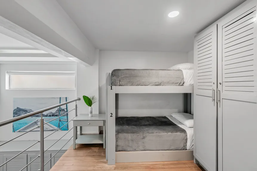 Bunk beds in the Shared Surf Dorm at Iguana Surf